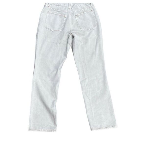 Good American Women Good 90's Icon Straight High Rise Bone Jeans 15 / 36 - Picture 4 of 7